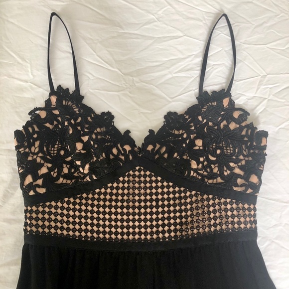 Theory Lace-Accented Cocktail Dress - Picture 2 of 4